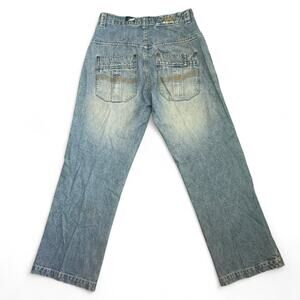 Vintage Raider Jeans Infamous Mens 30x30 Denim Urban Baggy Skater Hip Hop Y2K